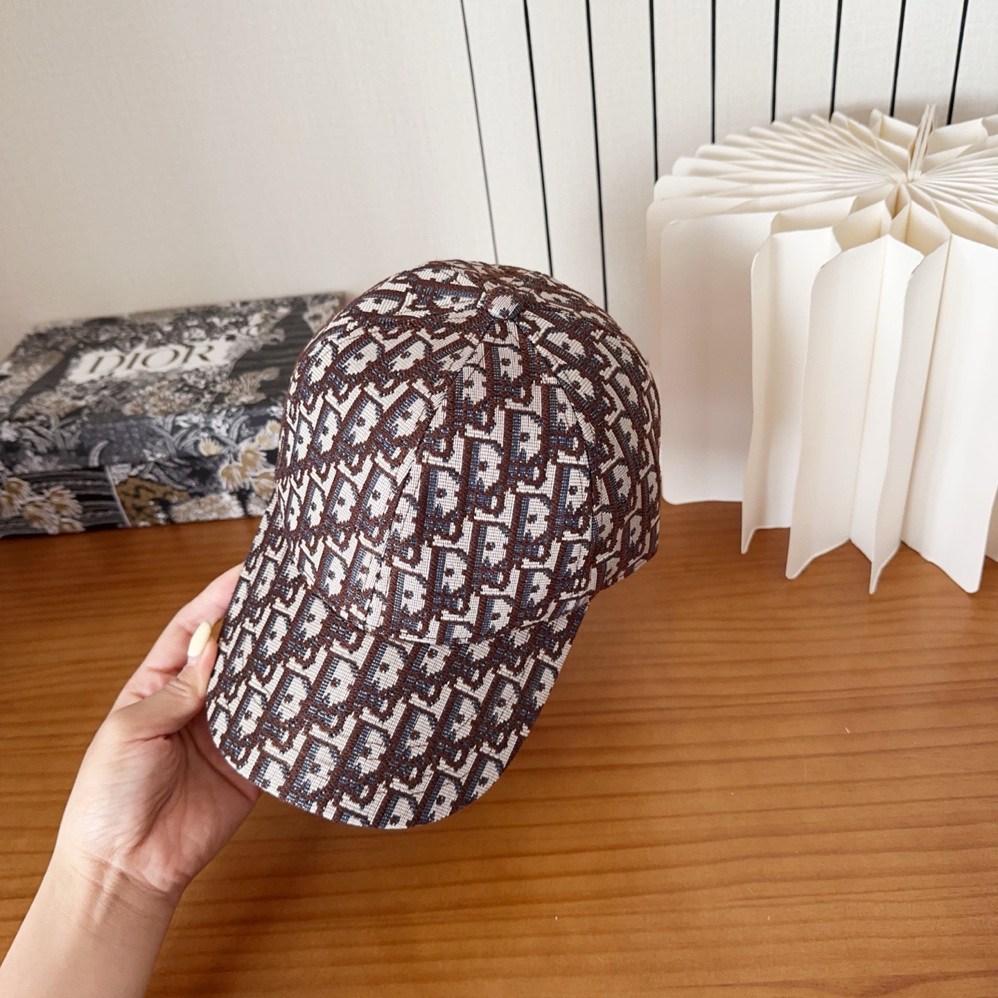 DIOR 디올 오블리크 자수 로고 볼캡 7