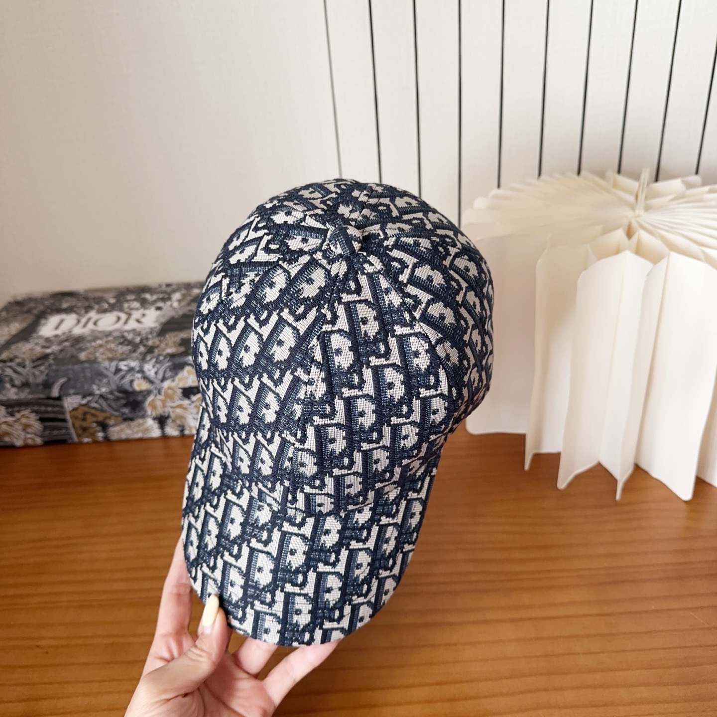 DIOR 디올 오블리크 자수 로고 볼캡 5