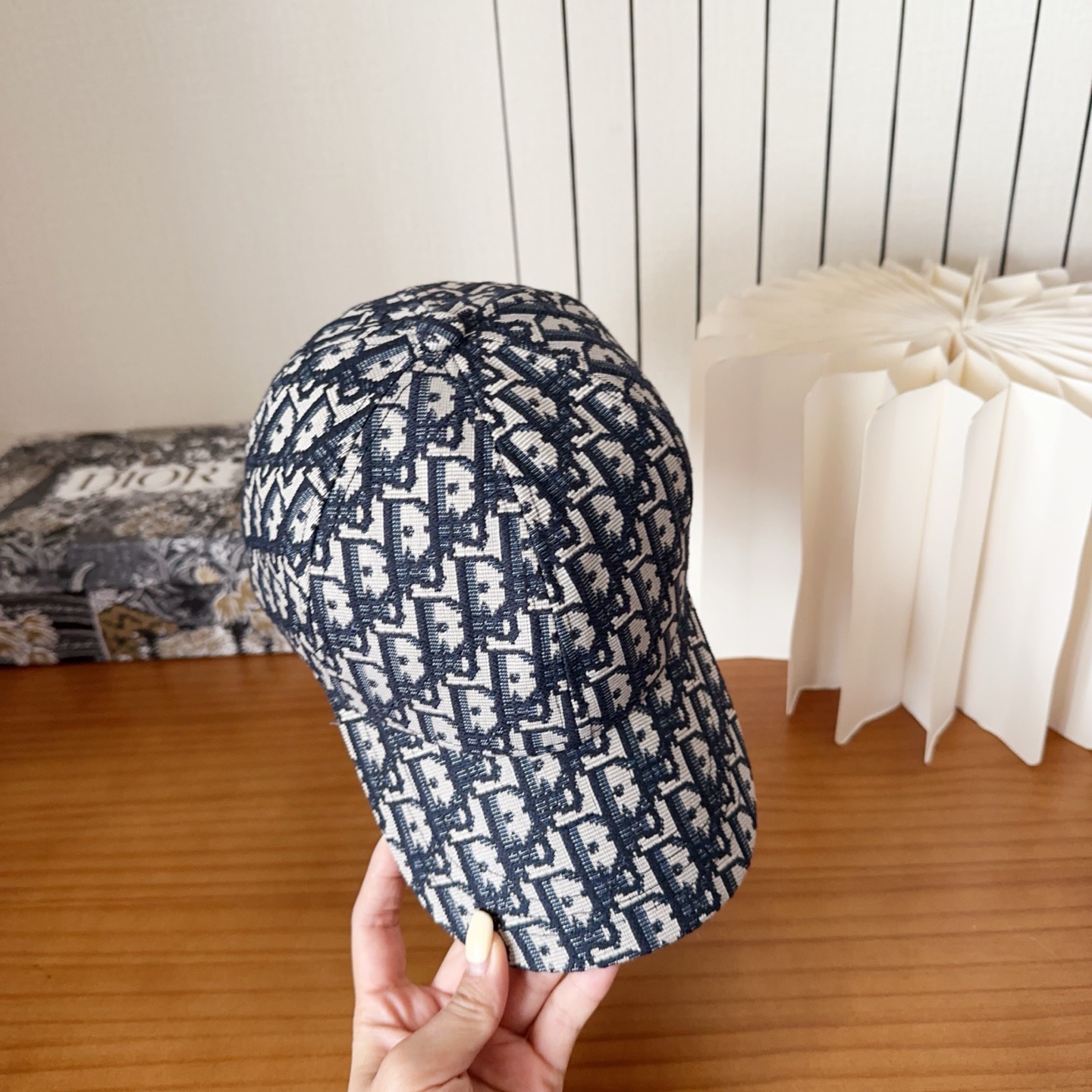 DIOR 디올 오블리크 자수 로고 볼캡 6