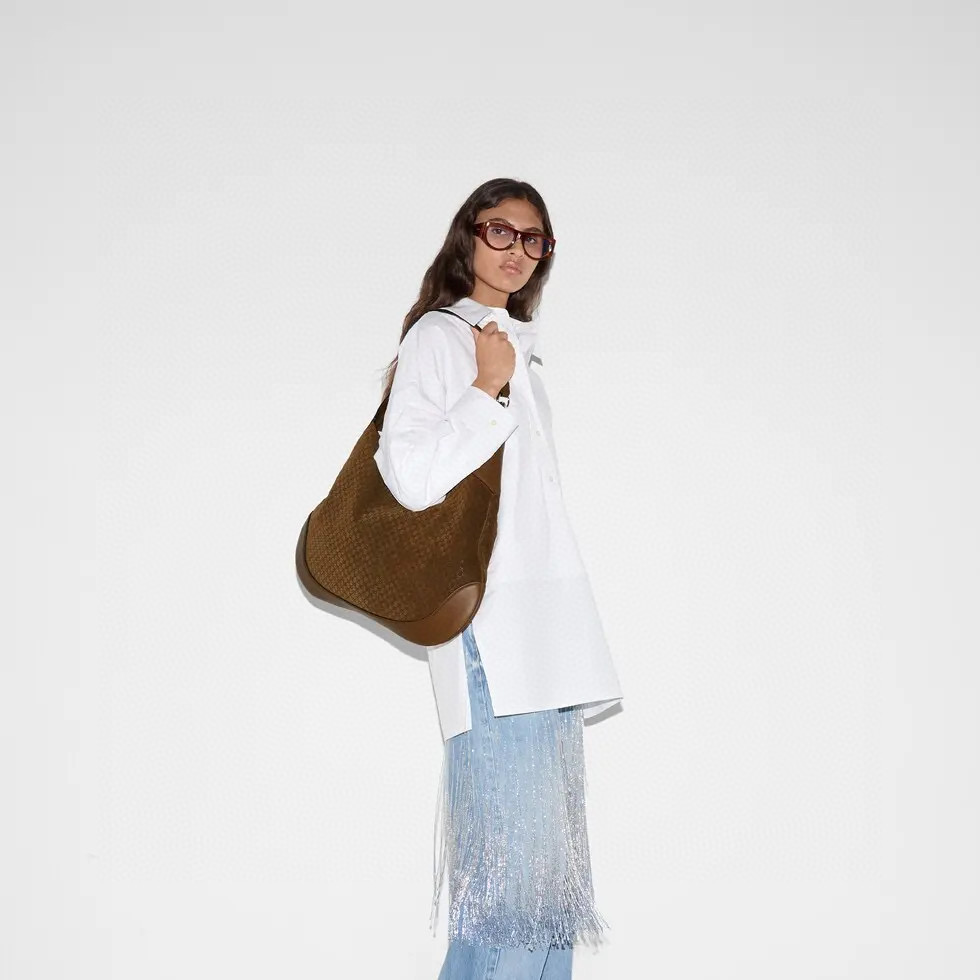 Gucci 구찌 Body 더블락 라지 숄더백 6