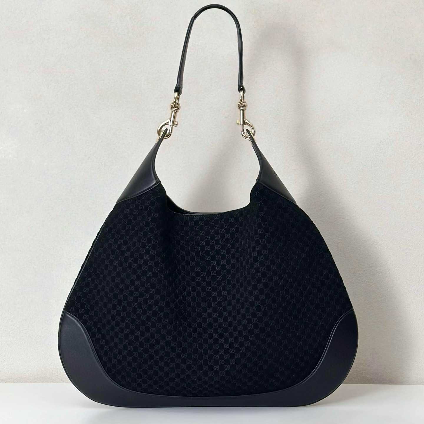 Gucci 구찌 Body GG 자카드 레더 라지 숄더백 버건디 14