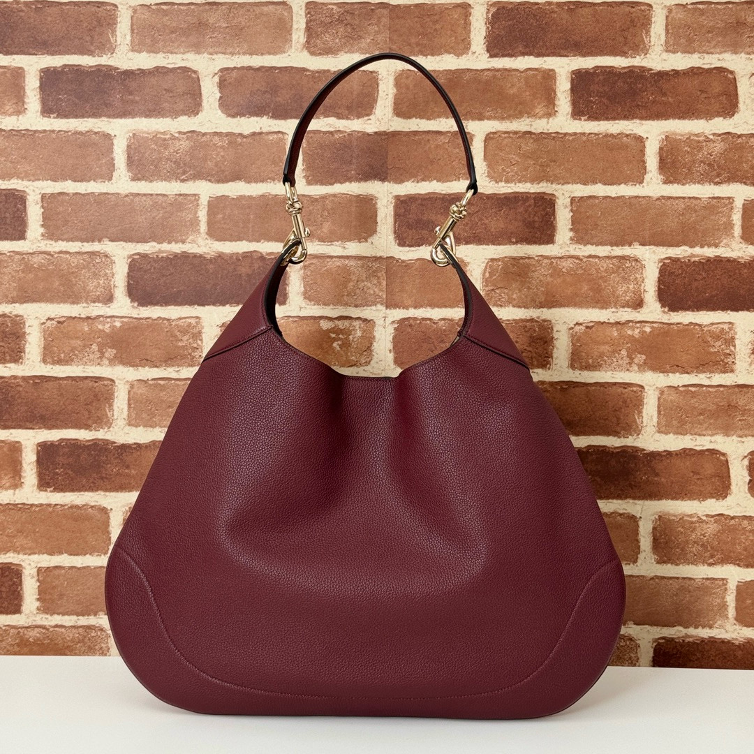 Gucci 구찌 Body 더블 락 라지 와인 레더 숄더백 16