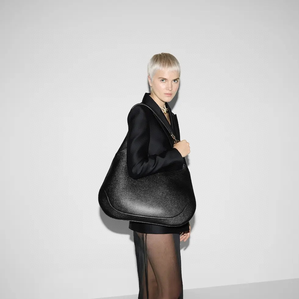 Gucci 구찌 Body 더블 락 라지 숄더백 와인레드 2