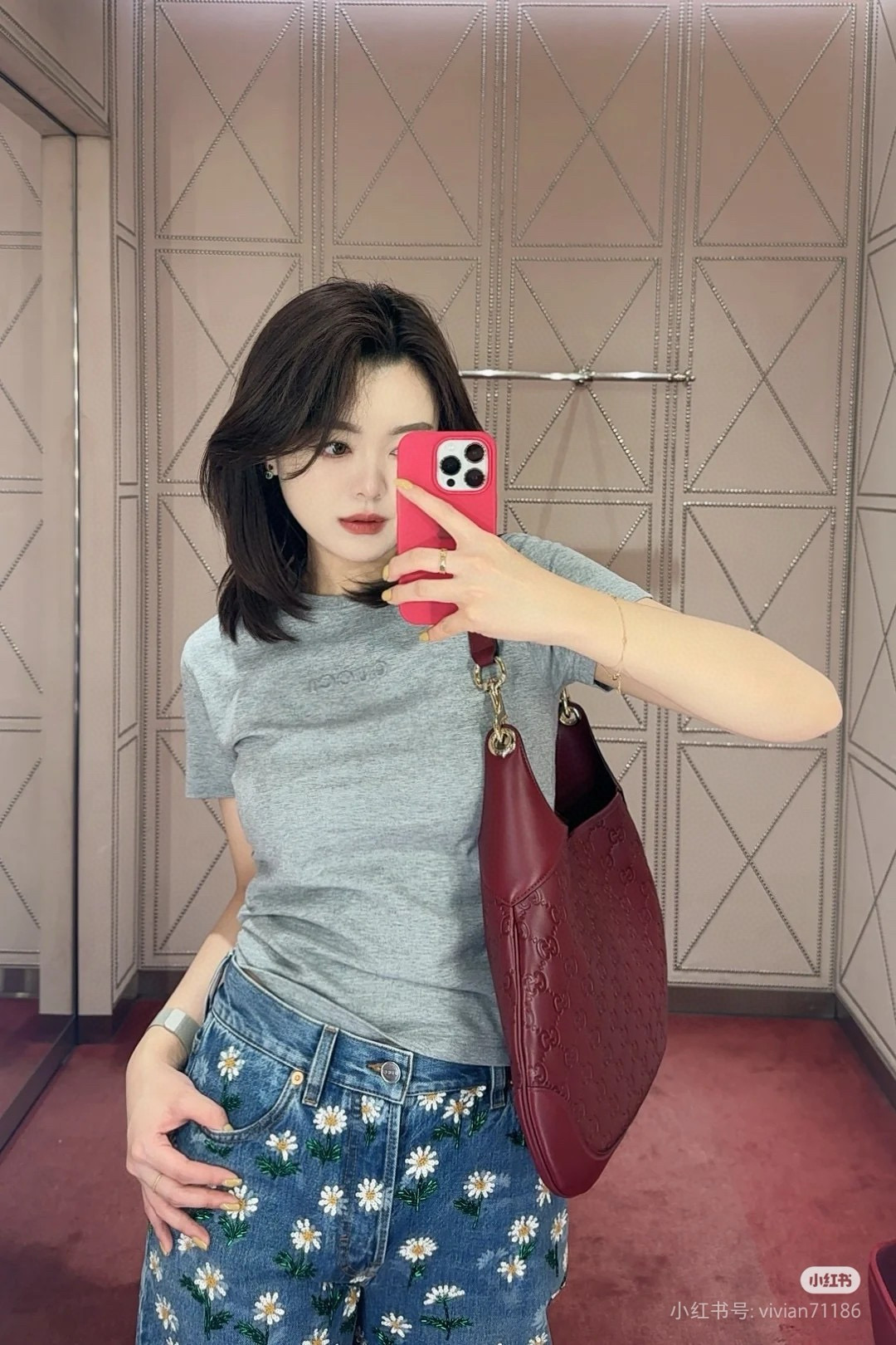 Gucci 구찌 Body 더블 락 라지 숄더백 블랙 GG 엠보스드 레더 13