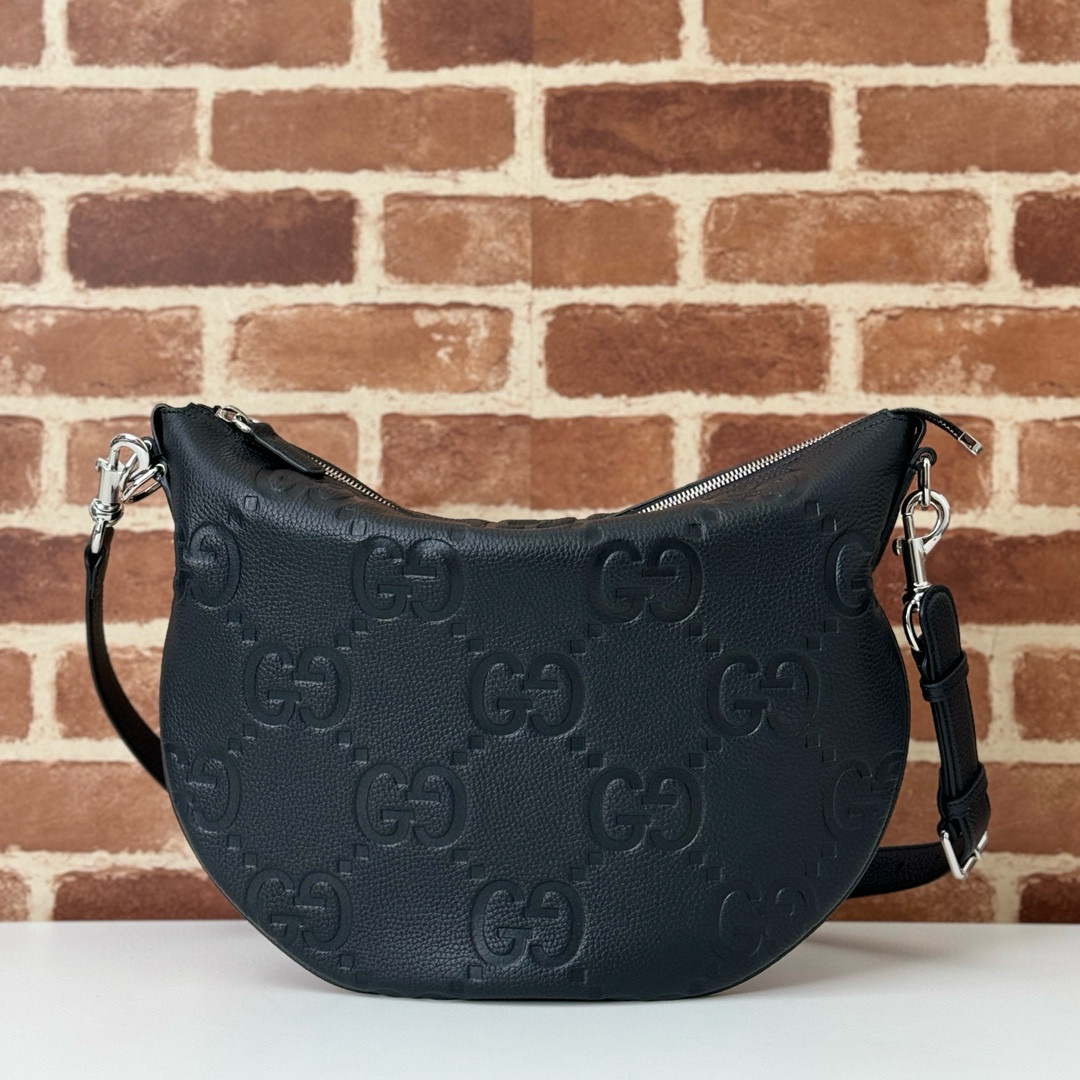 Gucci 구찌 바디 GG 엠보스드 레더 미디엄 숄더백 10