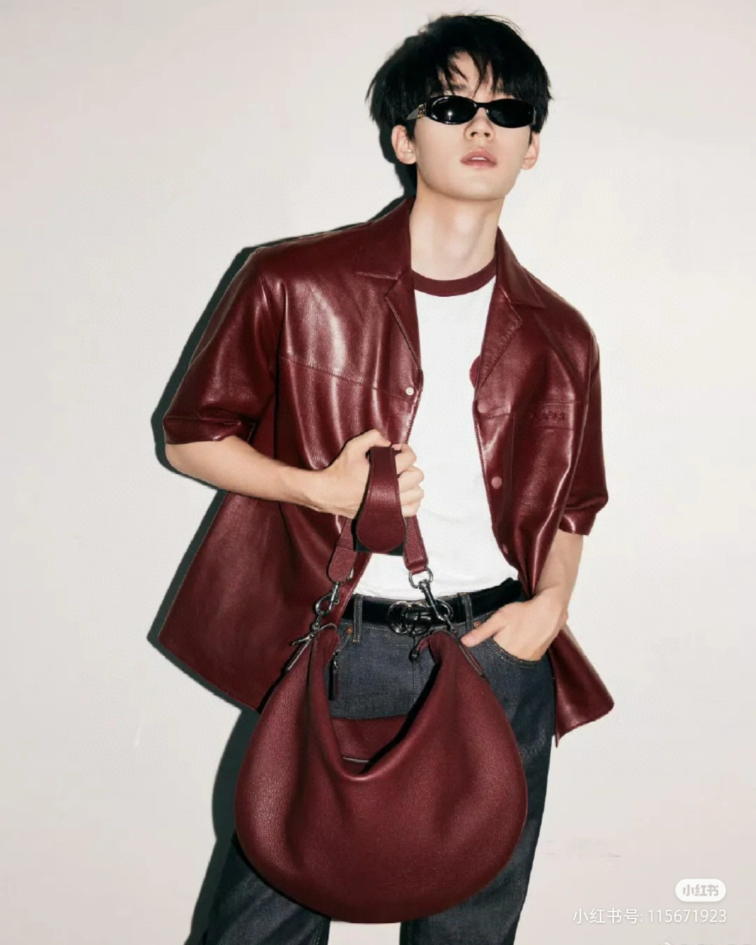 Gucci 구찌 Body 더블 락 미디엄 숄더백 9