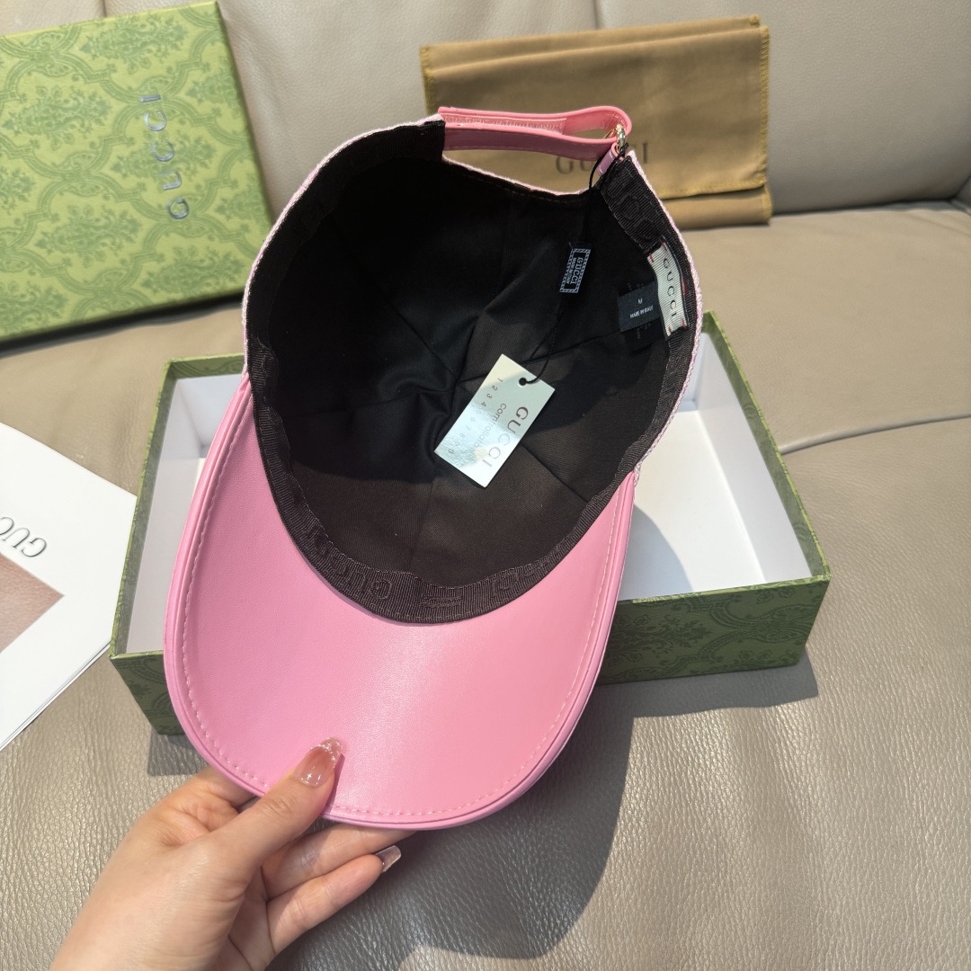 Gucci 구찌 GG 로고 가죽 배색 볼캡 7