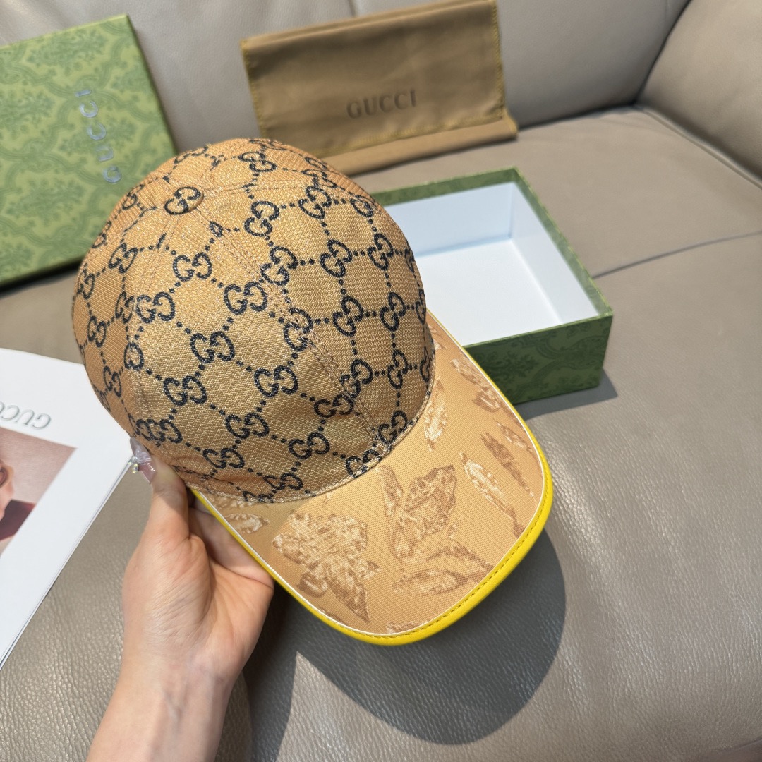 Gucci 구찌 그린 GG 모노그램 버드 프린트 볼캡 3