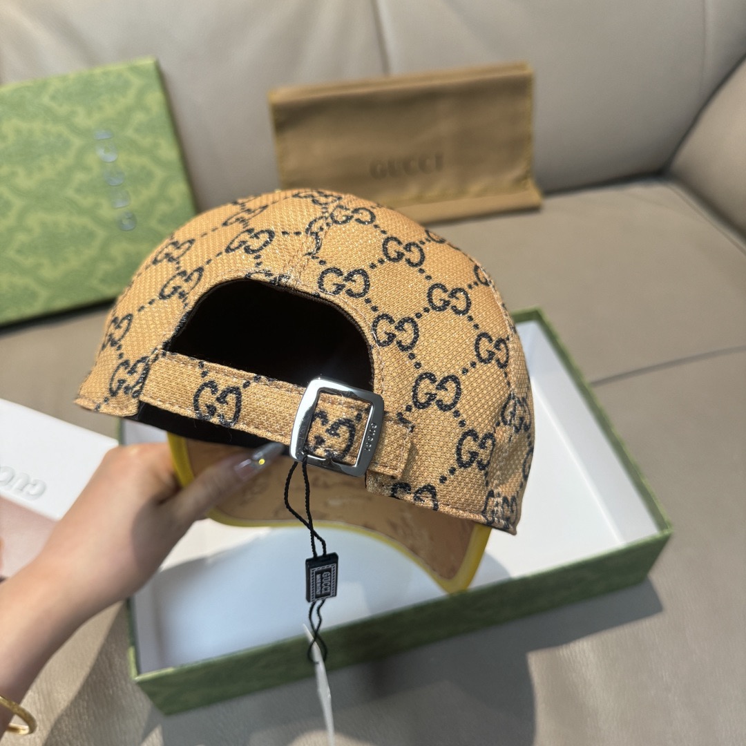 Gucci 구찌 그린 GG 모노그램 버드 프린트 볼캡 8