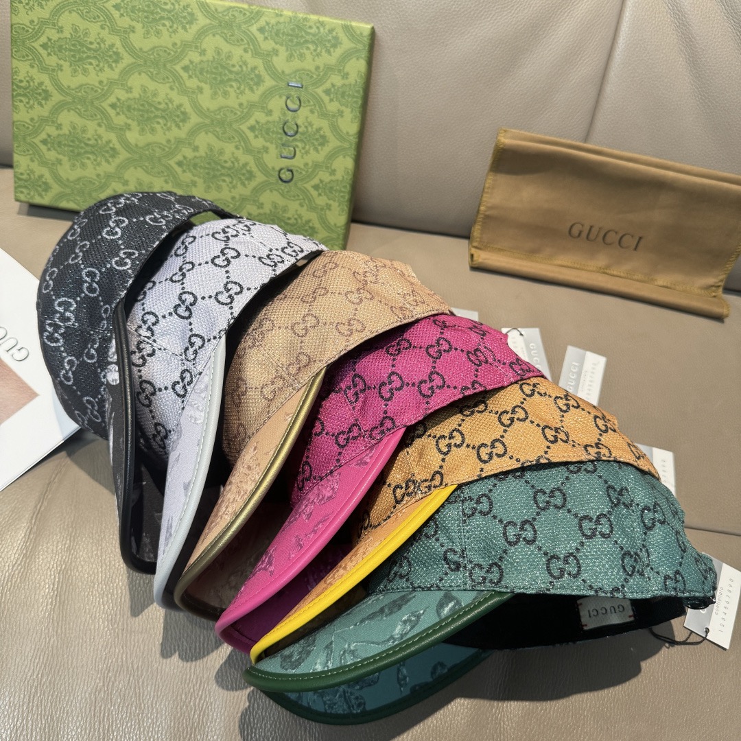 Gucci 구찌 그린 GG 모노그램 버드 프린트 볼캡 9