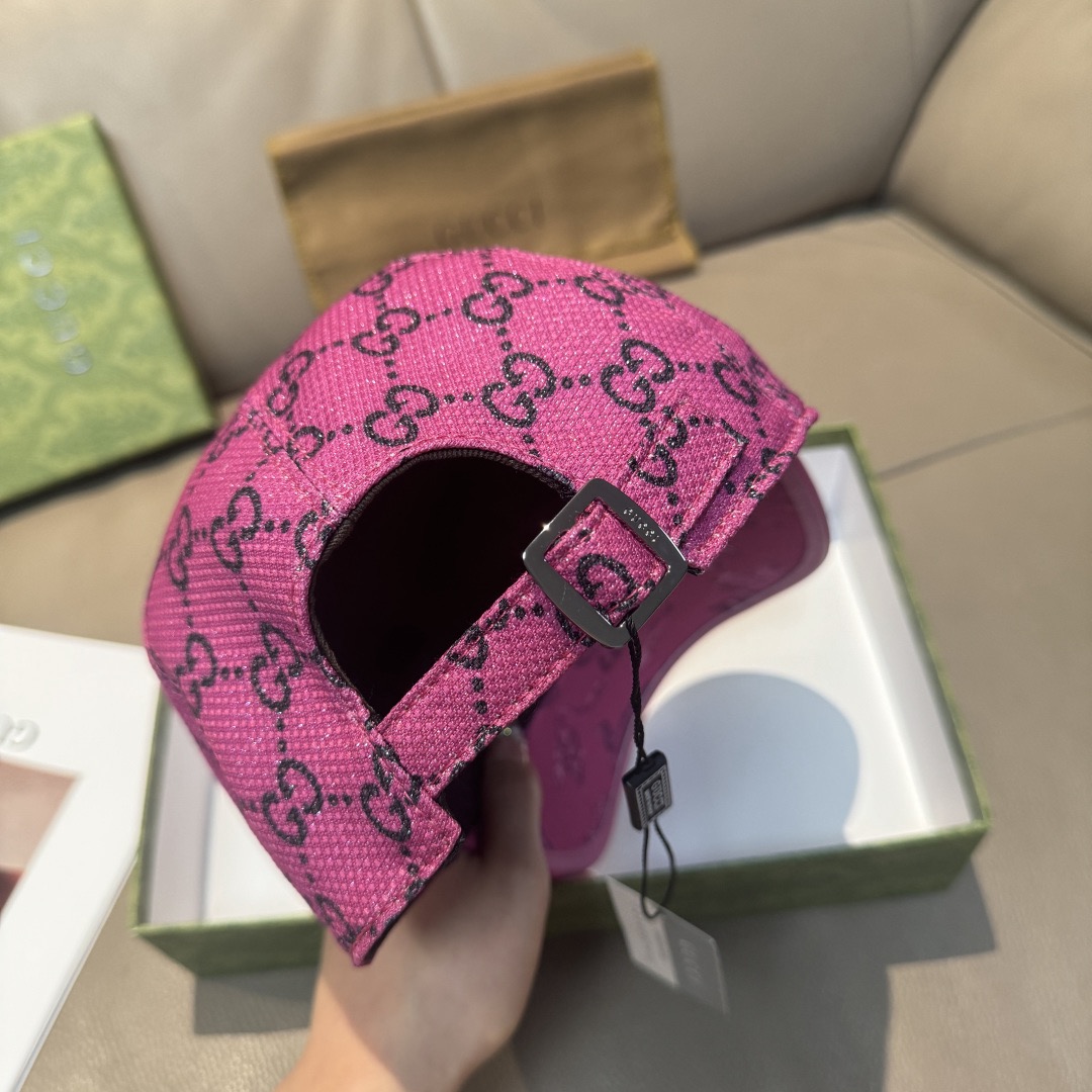 Gucci 구찌 그린 GG 모노그램 버드 프린트 볼캡 8