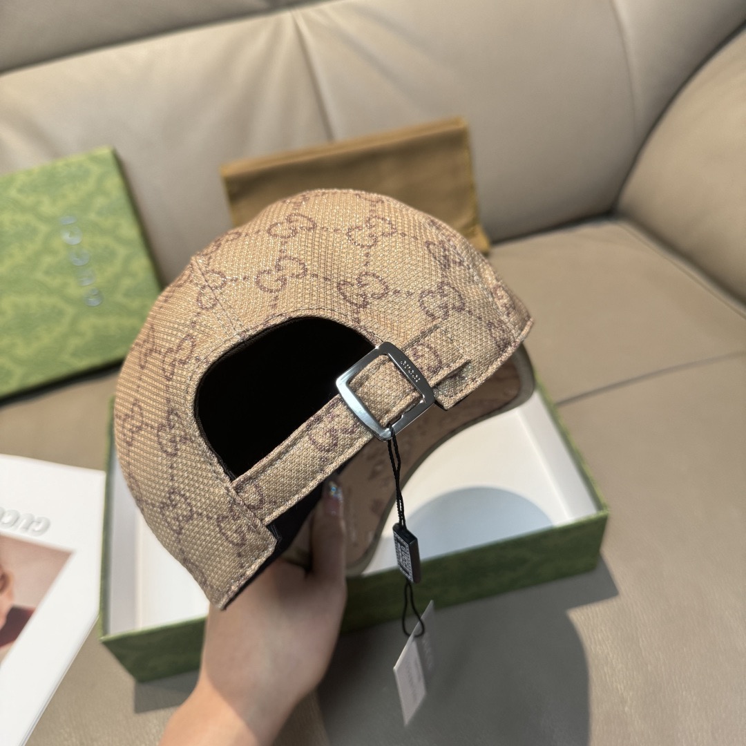 Gucci 구찌 그린 GG 모노그램 버드 프린트 볼캡 8