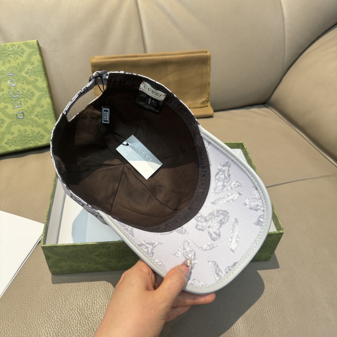 Gucci 구찌 그린 GG 모노그램 버드 프린트 볼캡 7