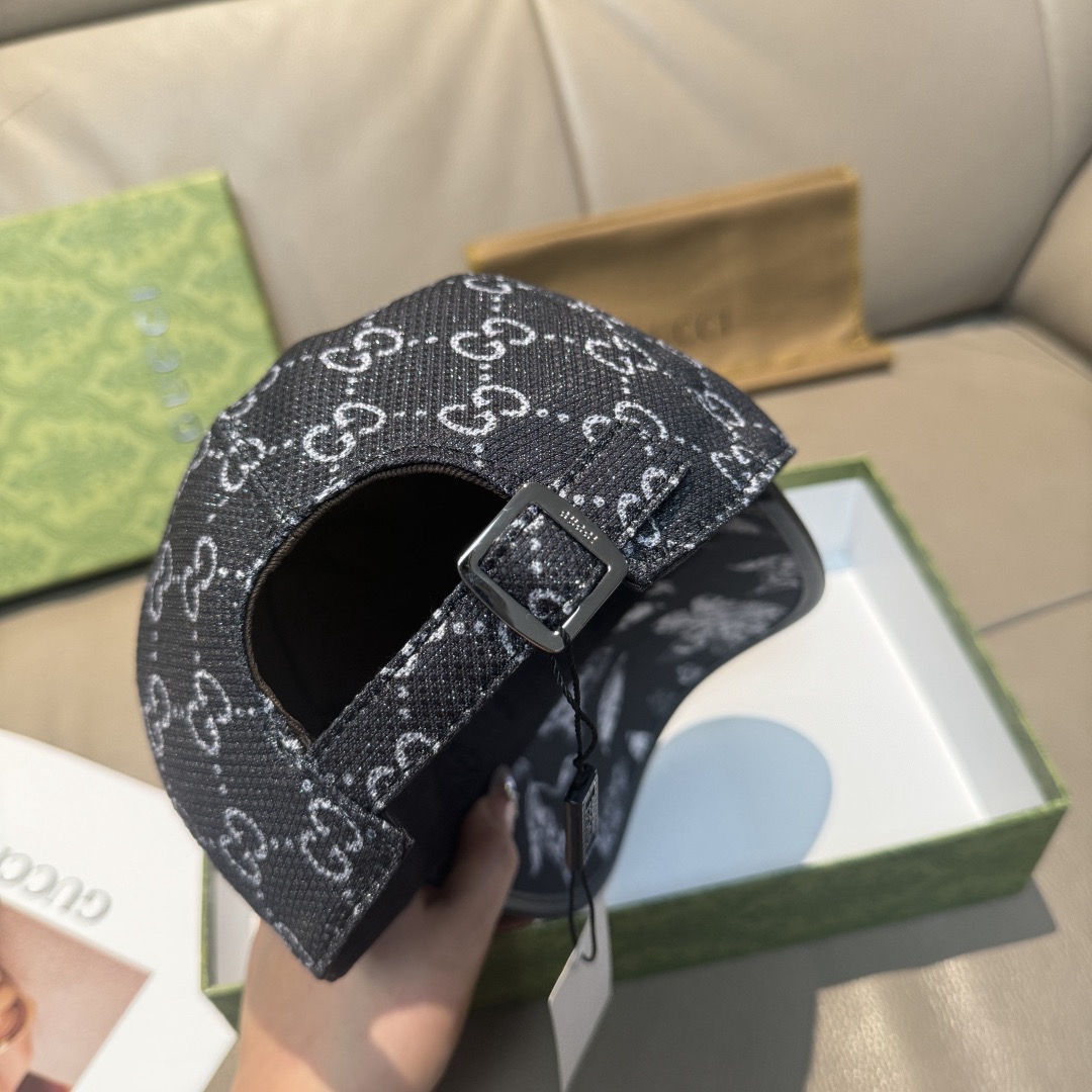 Gucci 구찌 그린 GG 모노그램 버드 프린트 볼캡 8