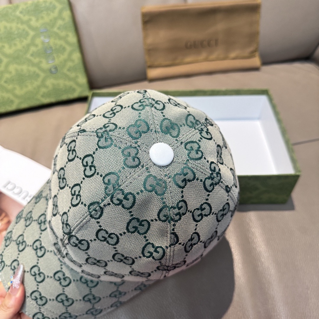 Gucci 구찌 GG 로고 라이트 블루 볼캡 4
