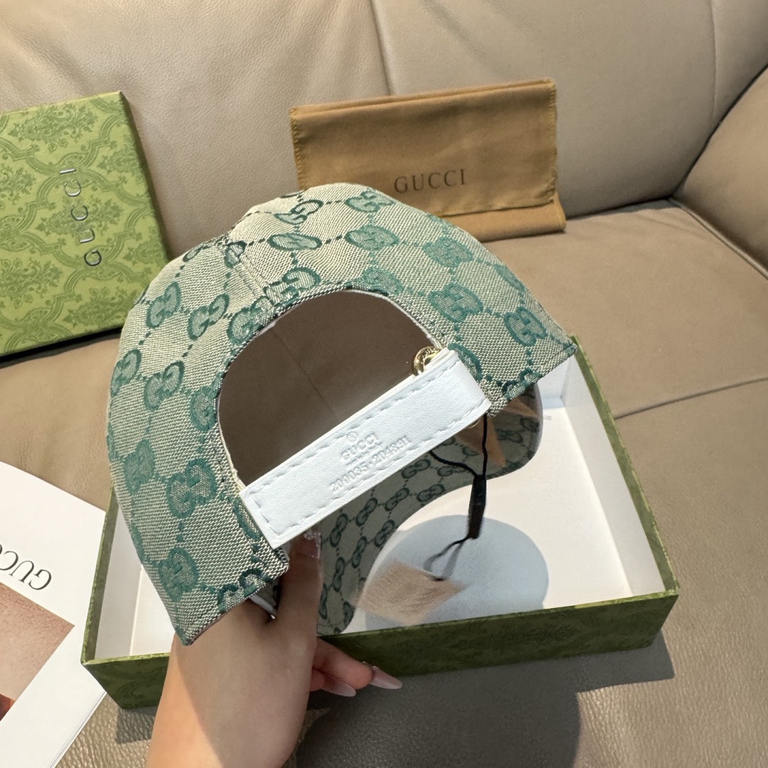 Gucci 구찌 GG 로고 라이트 블루 볼캡 8