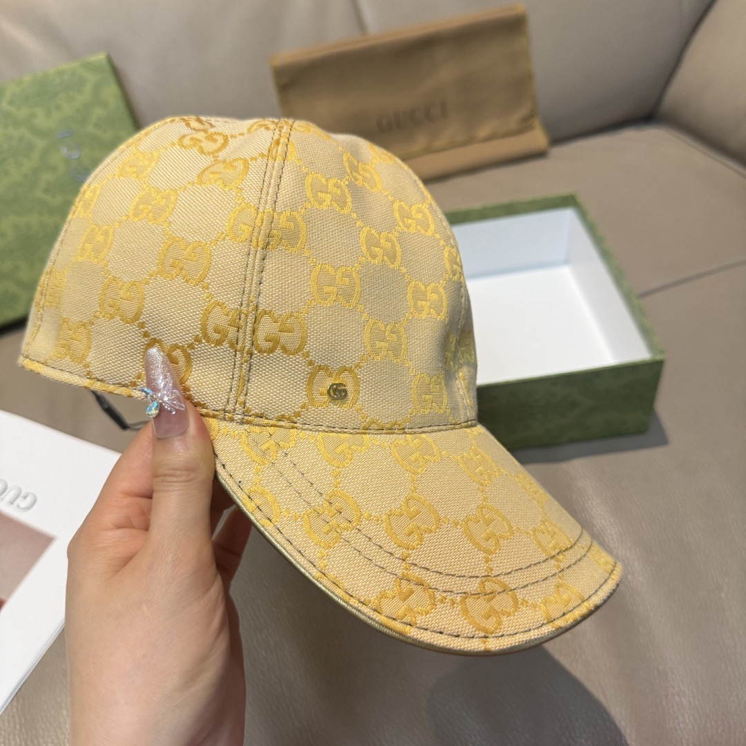 Gucci 구찌 GG 로고 라이트 블루 볼캡 3