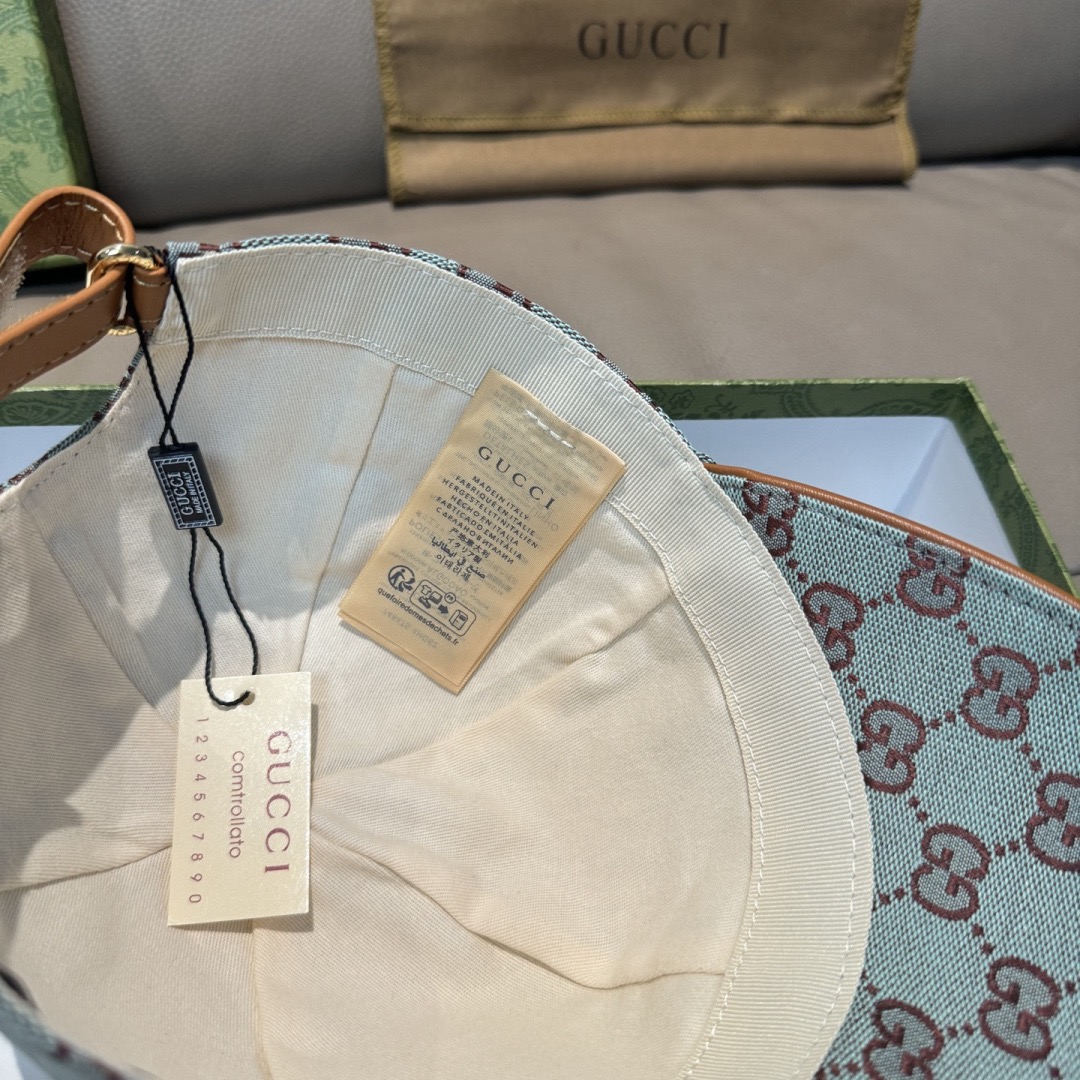 Gucci 구찌 GG 로고 라이트 블루 볼캡 7