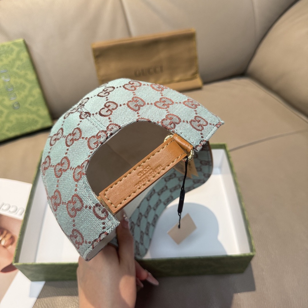 Gucci 구찌 GG 로고 라이트 블루 볼캡 8