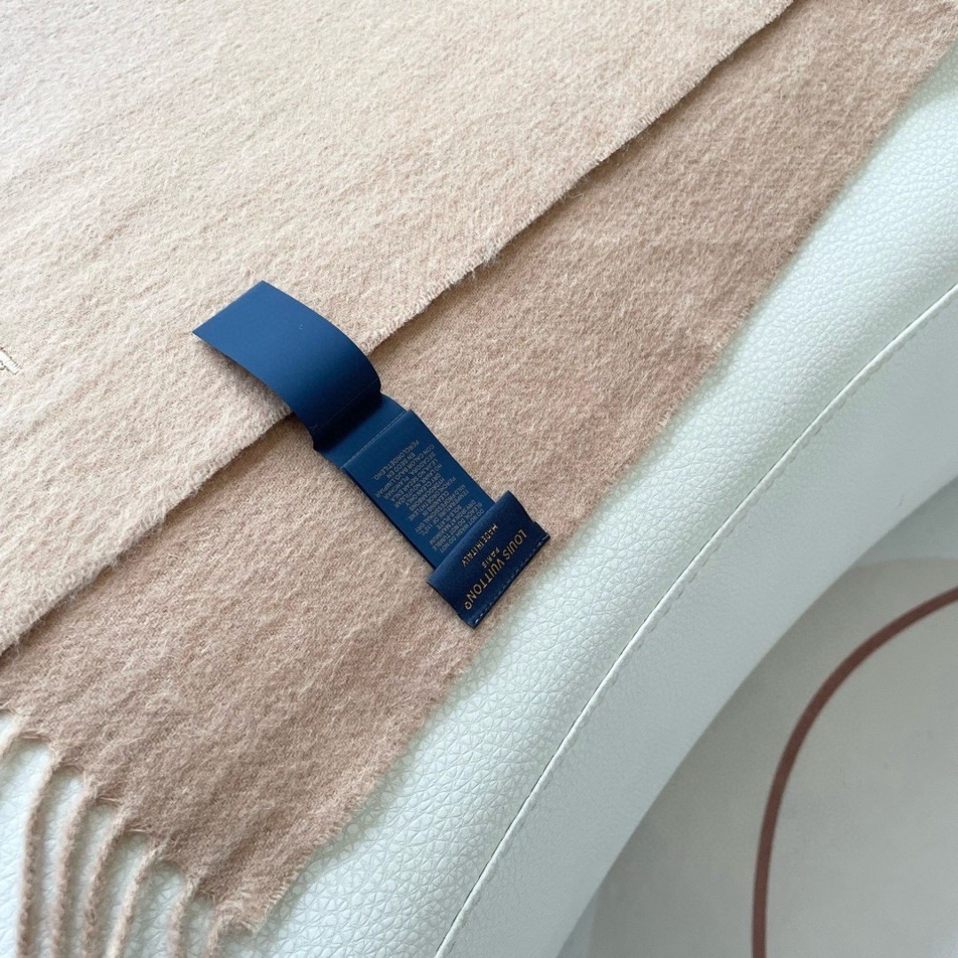 Louis Vuitton 루이비통 로고 캐시미어 머플러 베이지 8