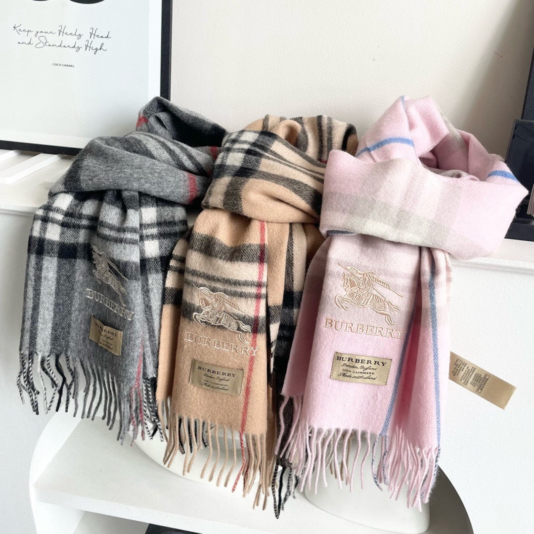 Burberry 버버리 클래식 체크 캐시미어 머플러 4