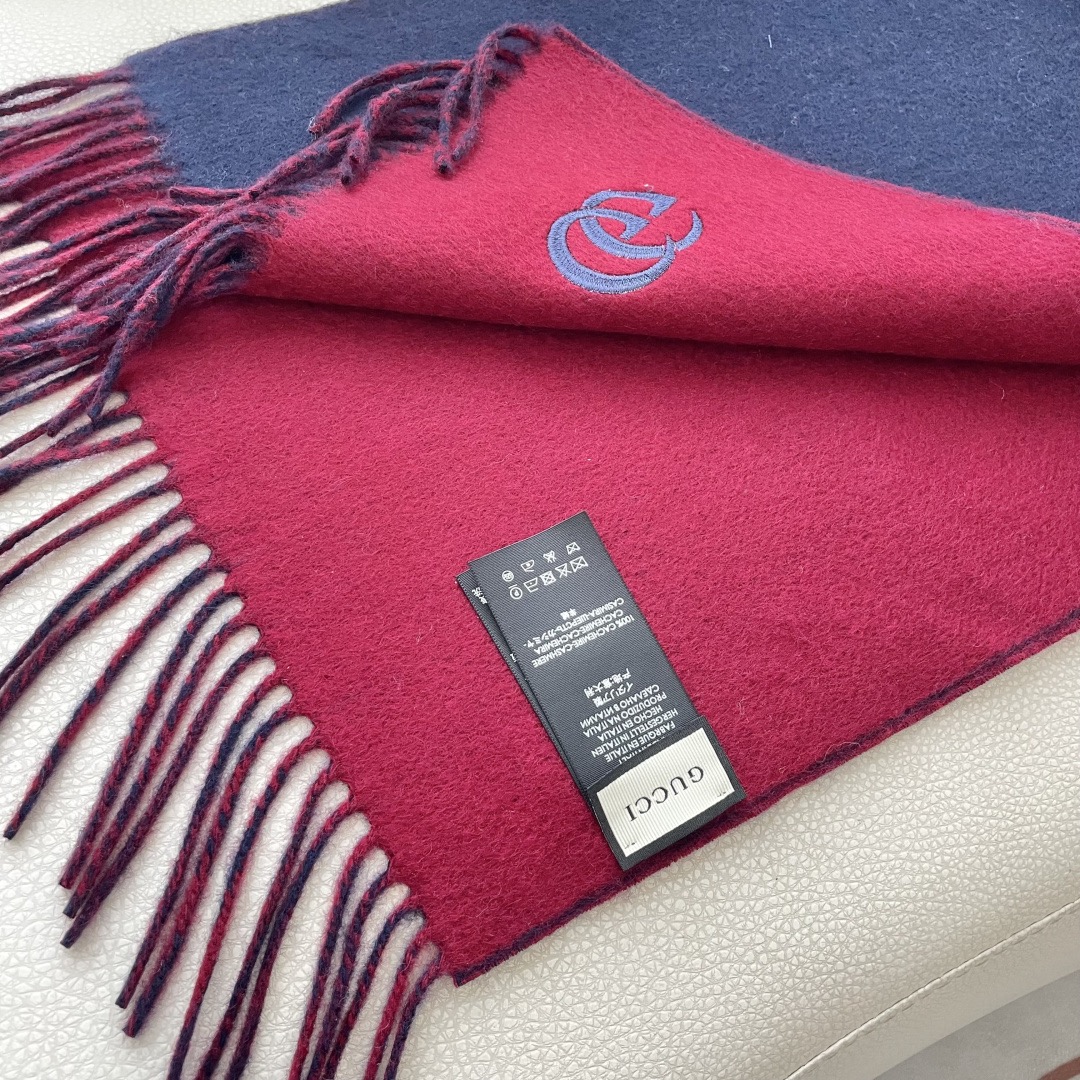 Gucci 구찌 GG 로고 양면 울 머플러 10