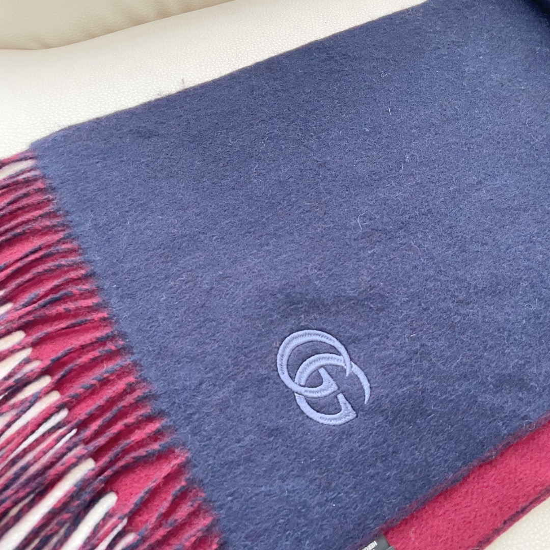 Gucci 구찌 GG 로고 양면 울 머플러 11