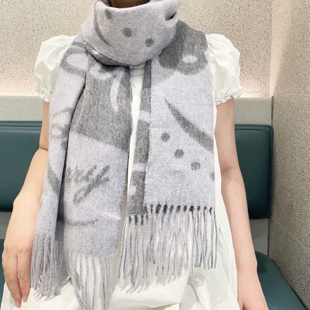 HERMES 에르메스 남녀 공용 양모 머플러 [품절] 2