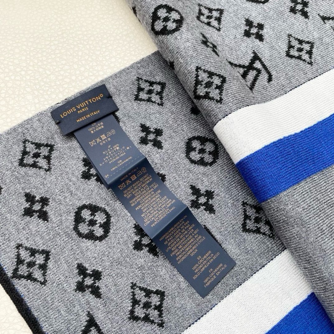 Louis Vuitton 루이비통 모노그램 스트라이프 울 머플러 9