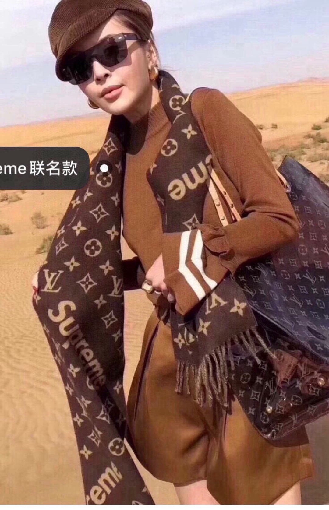 Louis Vuitton Supreme 루이비통 슈프림 모노그램 머플러 1