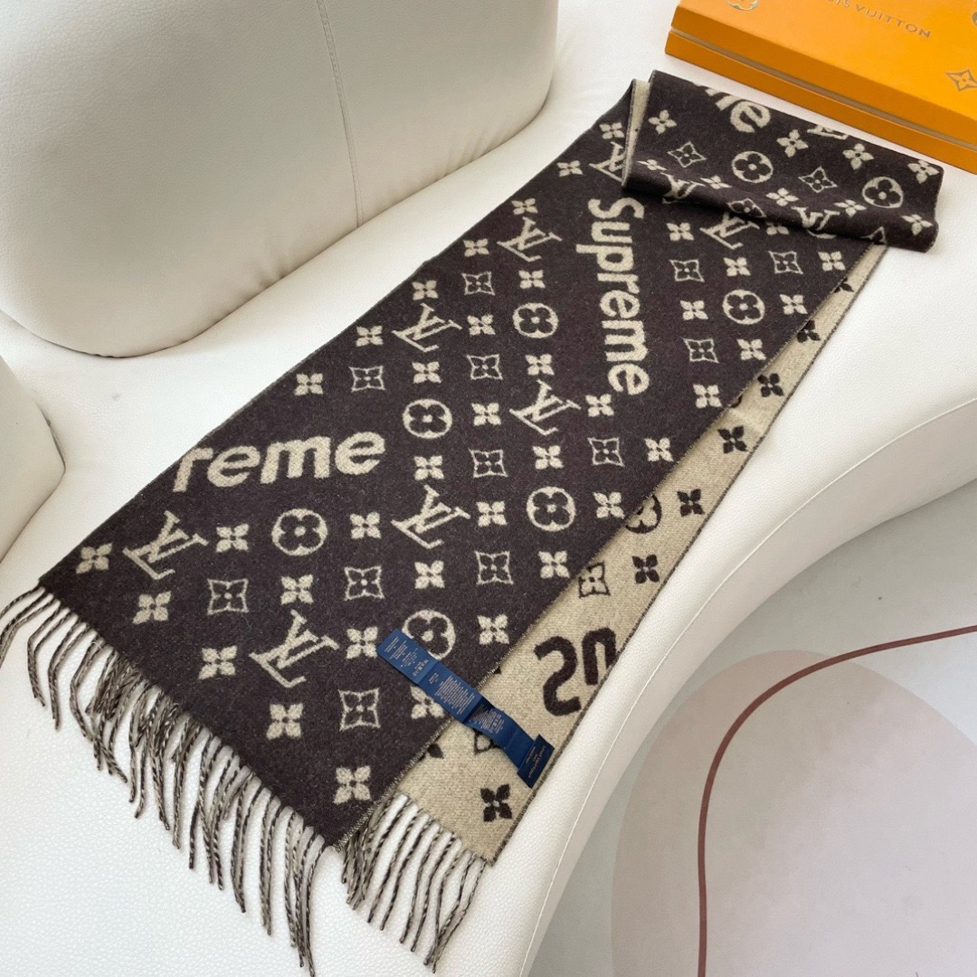 Louis Vuitton Supreme 루이비통 슈프림 모노그램 머플러 5