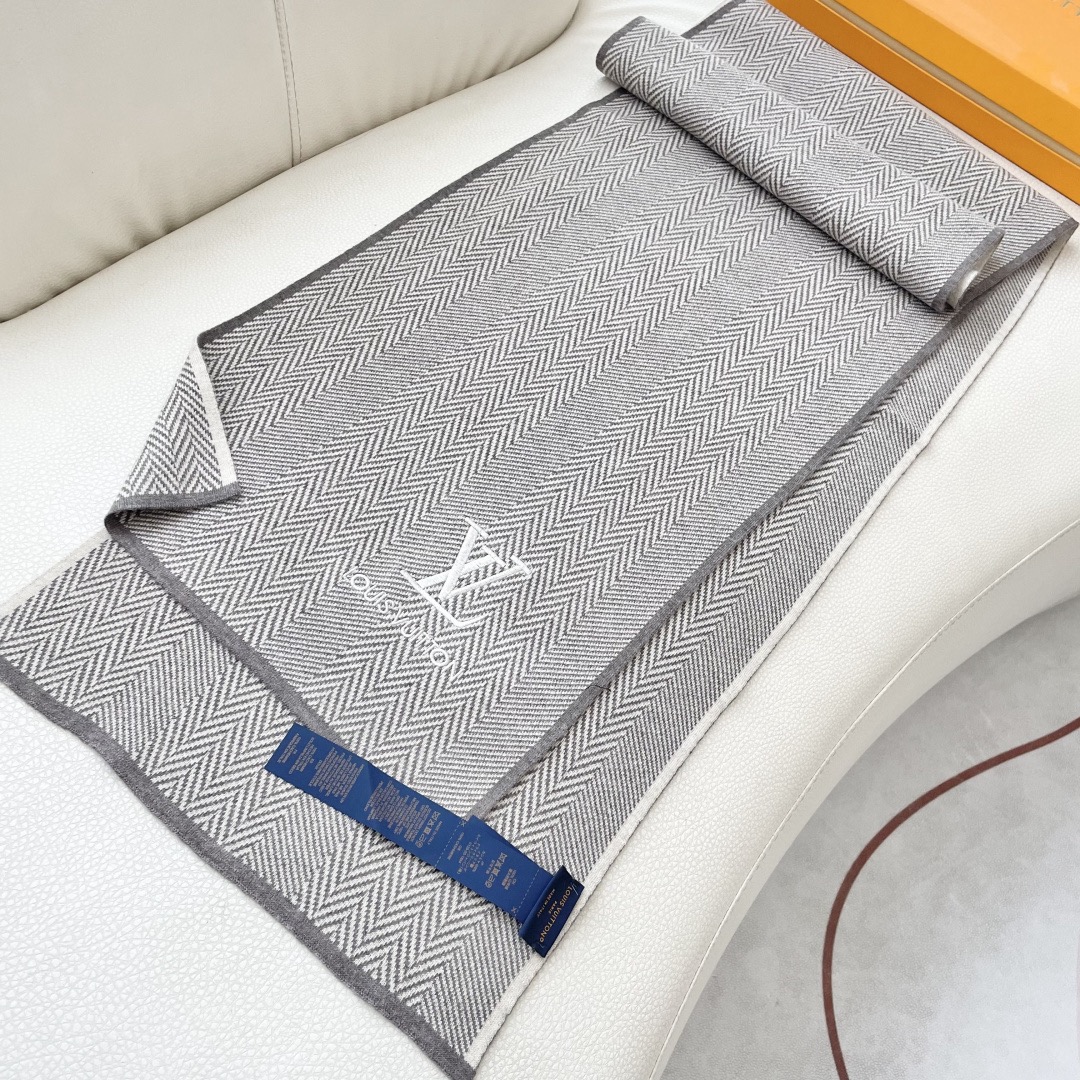 Louis Vuitton 루이비통 헤링본 울 머플러 7