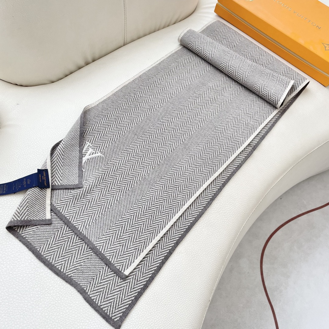 Louis Vuitton 루이비통 헤링본 울 머플러 8