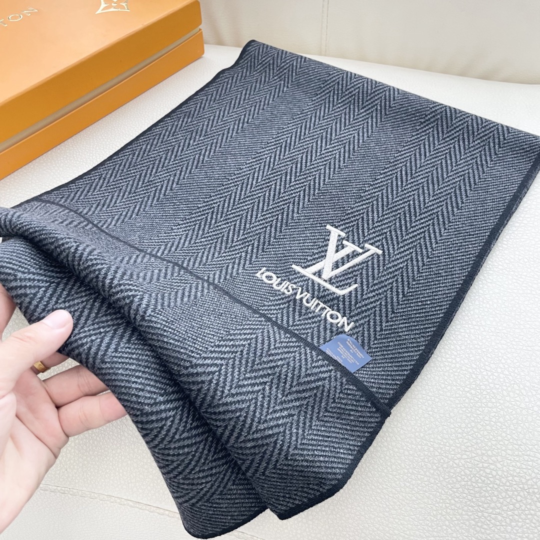 Louis Vuitton 루이비통 헤링본 울 머플러 5