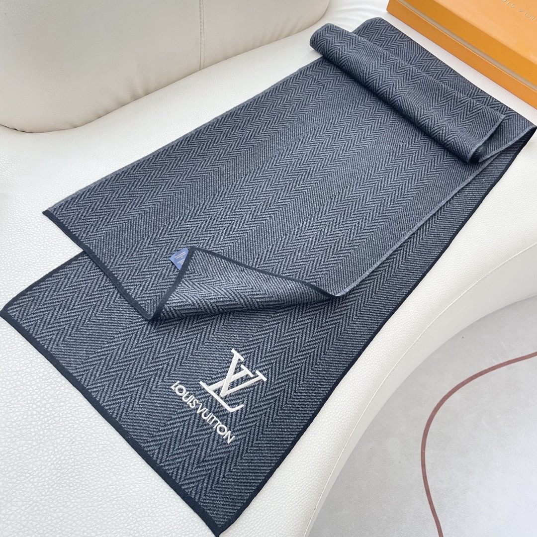 Louis Vuitton 루이비통 헤링본 울 머플러 7