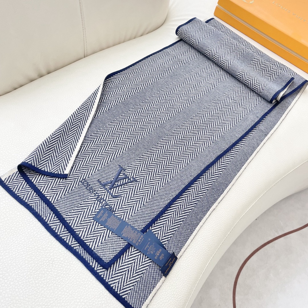 Louis Vuitton 루이비통 헤링본 울 머플러 6