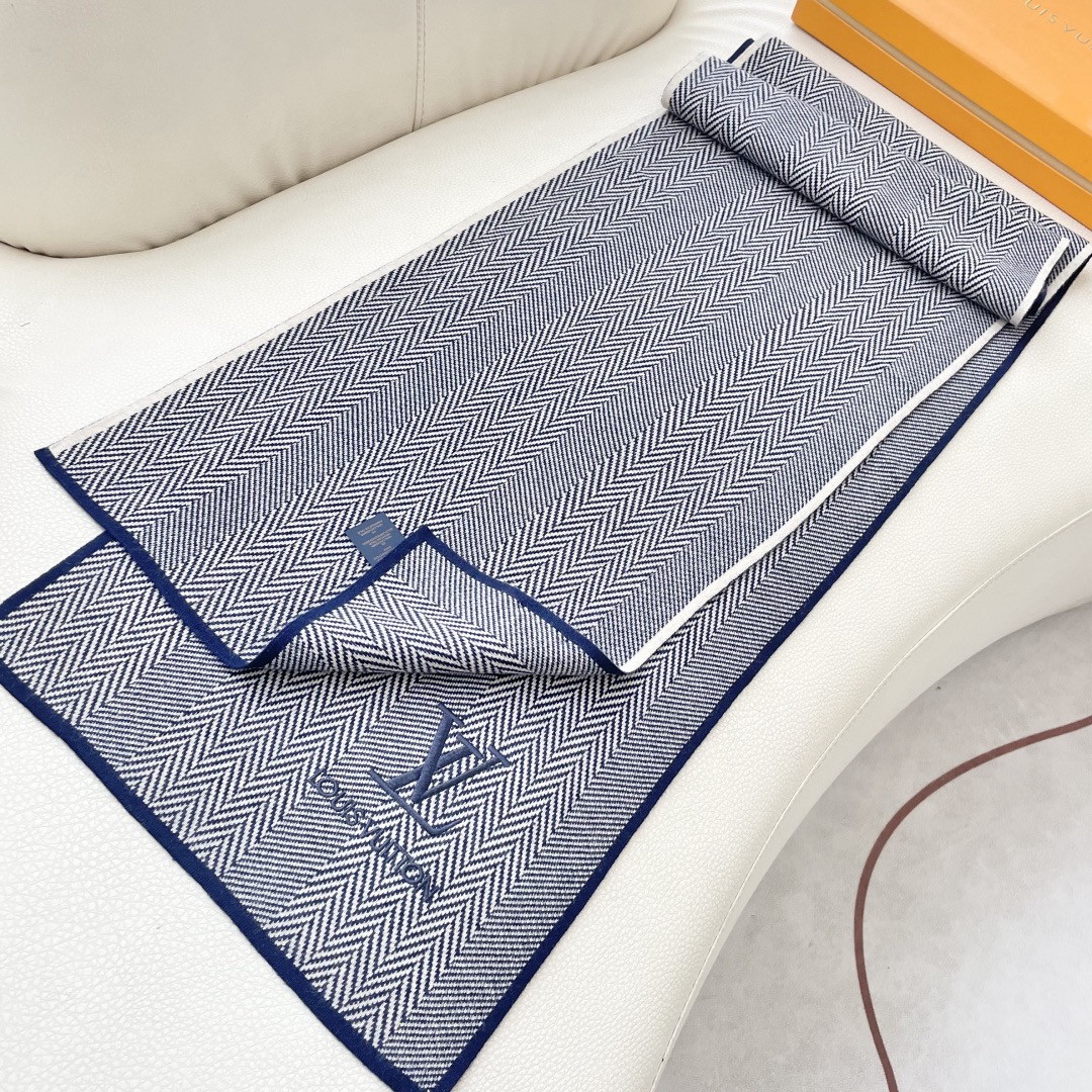 Louis Vuitton 루이비통 헤링본 울 머플러 7