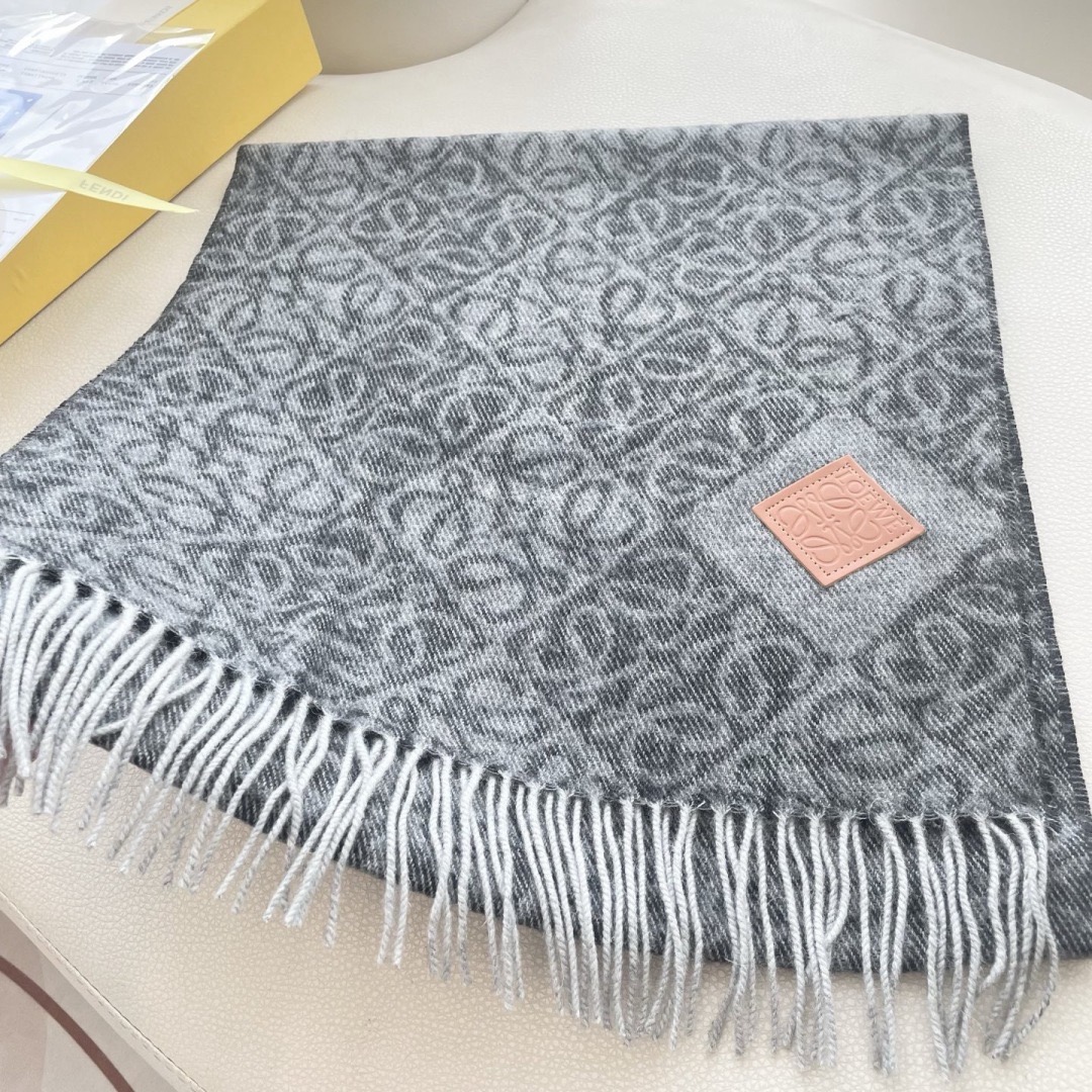 Loewe 로에베 아나그램 울 머플러 롱 스카프 6