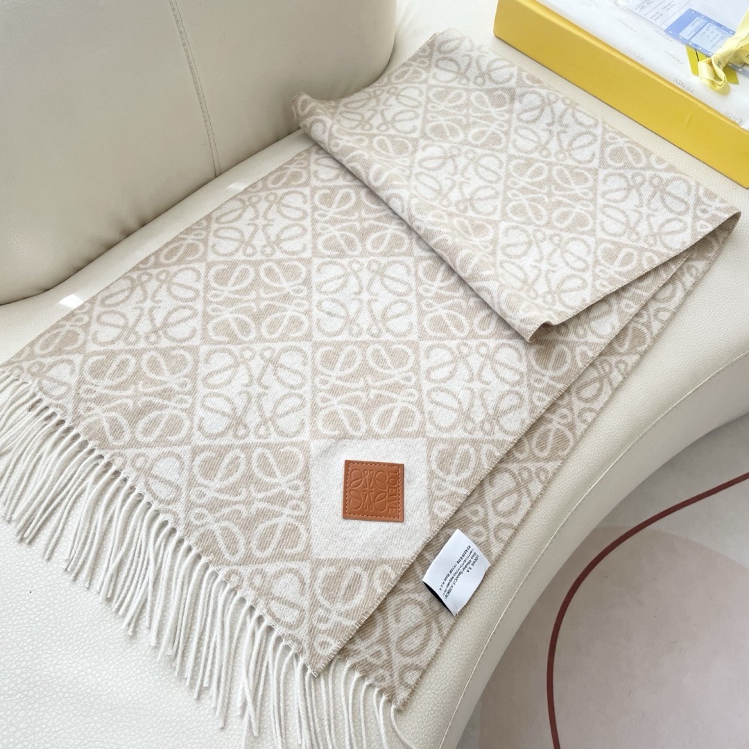 Loewe 로에베 아나그램 울 머플러 롱 스카프 6