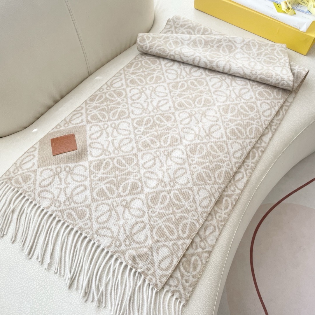 Loewe 로에베 아나그램 울 머플러 롱 스카프 7