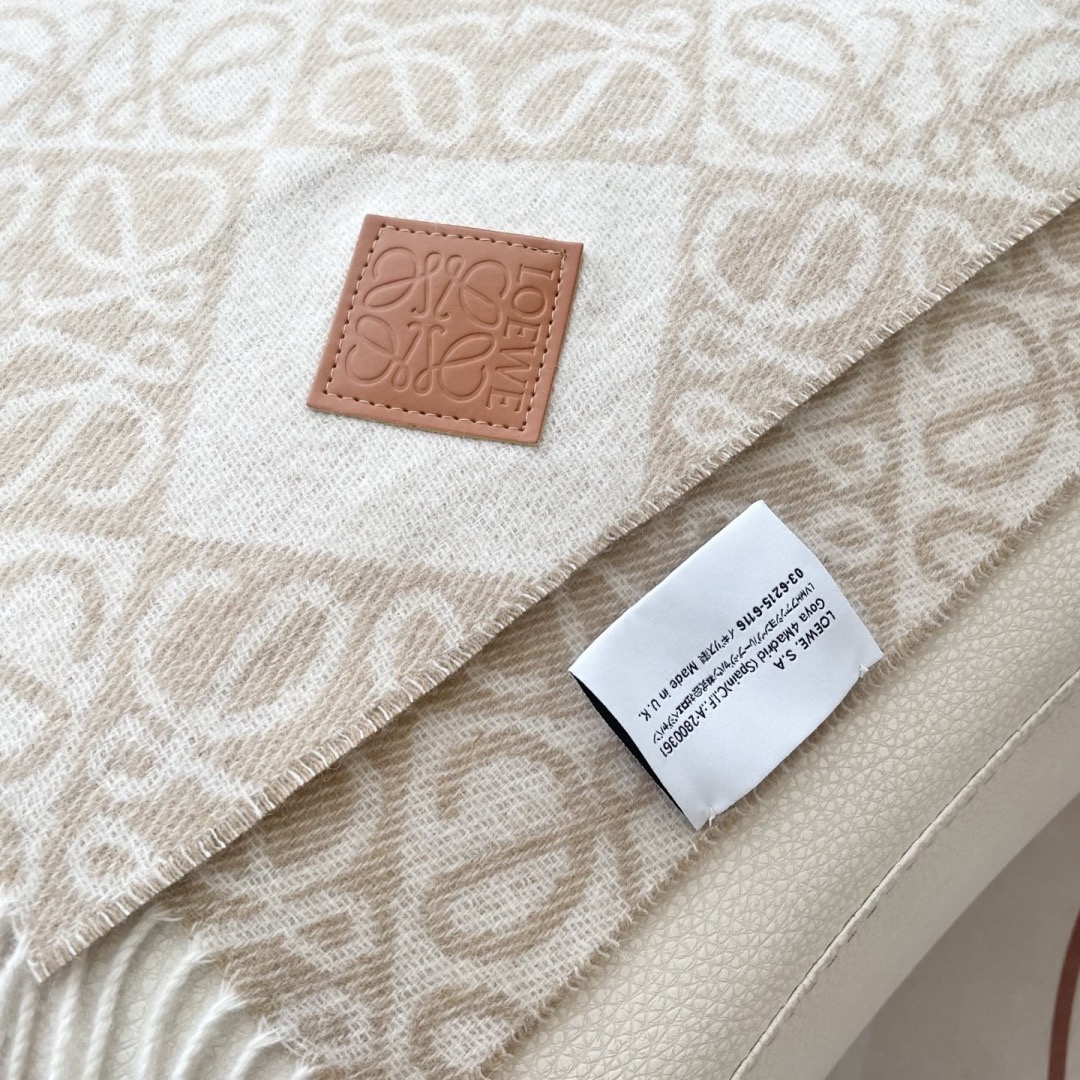 Loewe 로에베 아나그램 울 머플러 롱 스카프 9