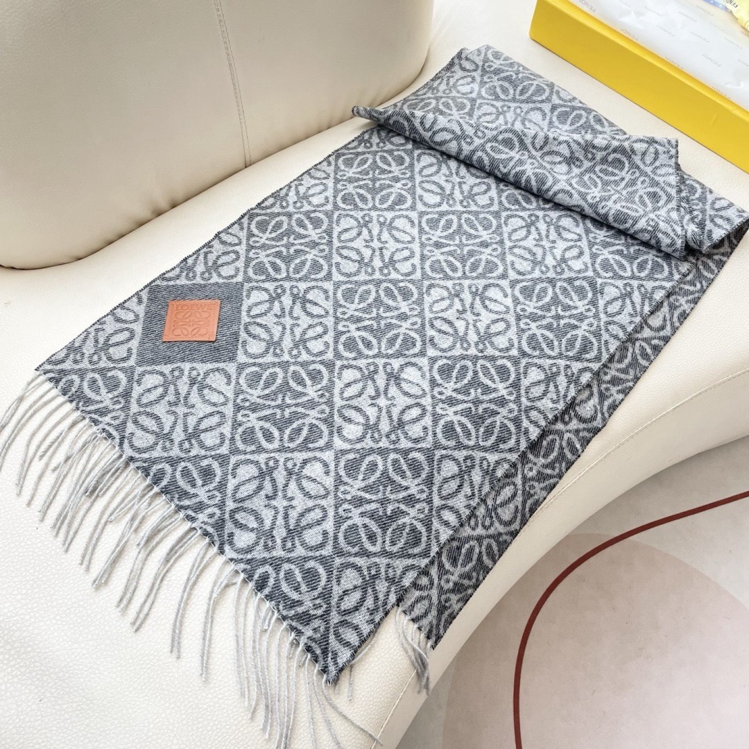 Loewe 로에베 아나그램 울 머플러 롱 스카프 7
