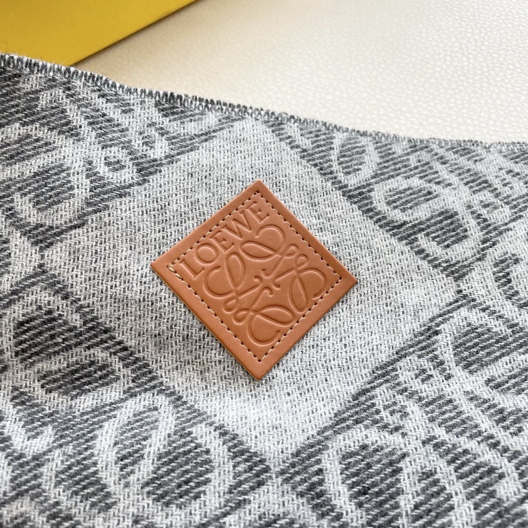 Loewe 로에베 아나그램 울 머플러 롱 스카프 9