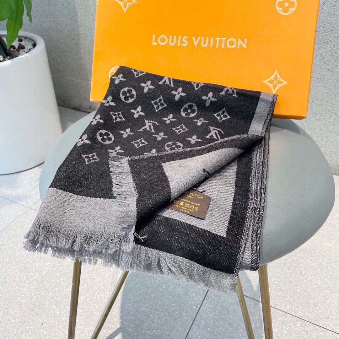 Louis Vuitton 루이비통 모노그램 양면 울 실크 머플러 2