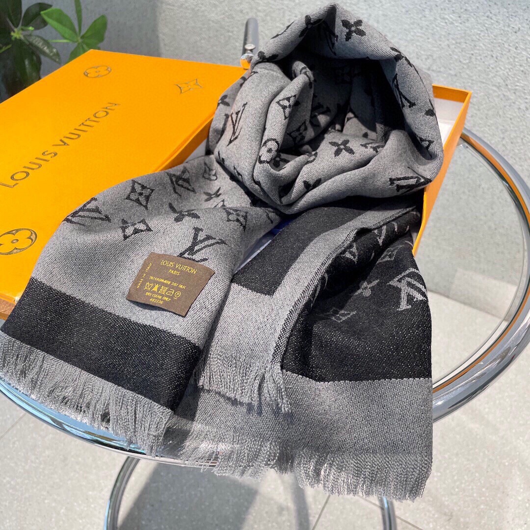 Louis Vuitton 루이비통 모노그램 양면 울 실크 머플러 3