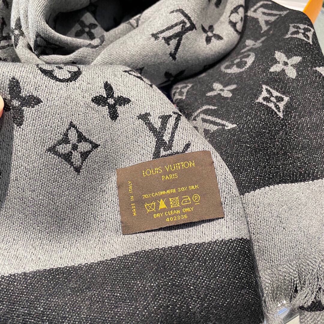 Louis Vuitton 루이비통 모노그램 양면 울 실크 머플러 8