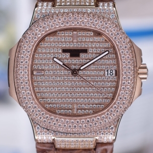 Patek Philippe Nautilis 40y Special Edition ALL Diamond - 파텍필립 노틸러스 40주년기념 올다이아 브레이슬릿 