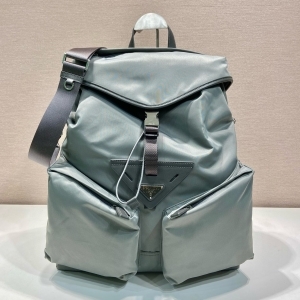 Prada 프라다 2024 나일론 백팩 아이언그레이 블랙 카키 45CM