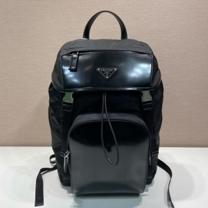 Prada 프라다 2024 리나일론 앤 레더 백팩 45CM