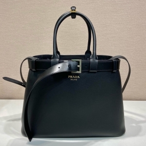 Prada 프라다 2024 버클 가죽 핸드백 37.5CM
